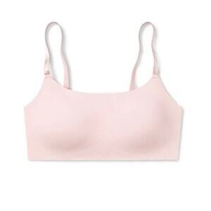 True pink butter soft wireless pullover seamless bralette large